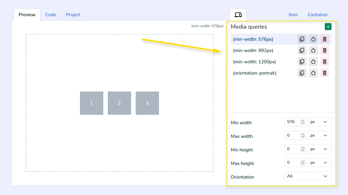 Setting media query breakpoints for responsiveness